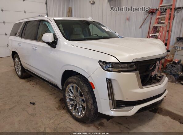 1GYS4DKL0PR438657 2023 CADILLAC ESCALADE Белый Передняя правая четверть