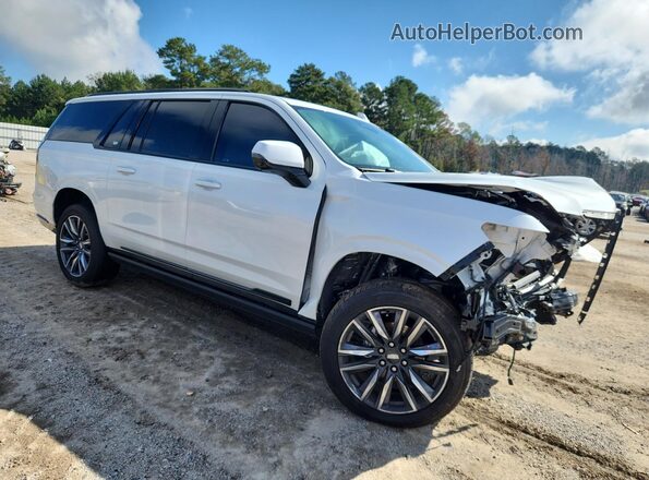 1GYS4RKL0PR165040 2023 CADILLAC ESCALADE Белый Передняя правая четверть