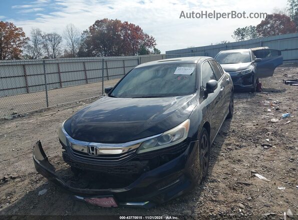 1HGCR2F79GA225560 2016 HONDA ACCORD Черный Передняя левая четверть