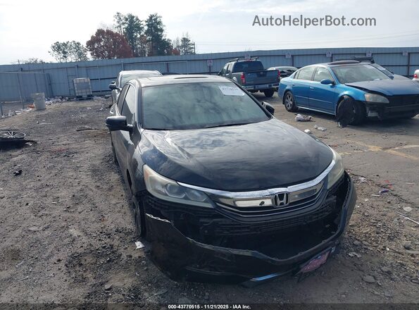 1HGCR2F79GA225560 2016 HONDA ACCORD Черный Передняя правая четверть