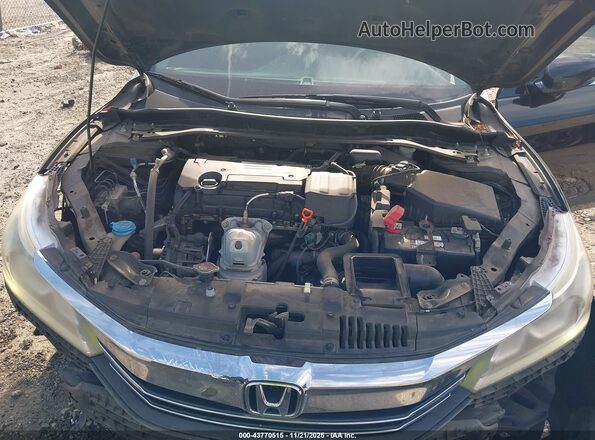 1HGCR2F79GA225560 2016 HONDA ACCORD Черный Вид сзади