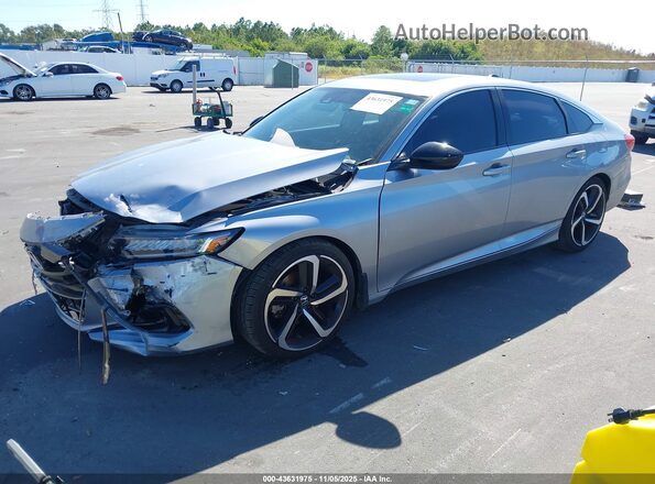 1HGCV2F30NA001020 2022 HONDA ACCORD Серебряный Передняя левая четверть