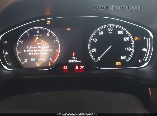 1HGCV2F33JA033499 2018 HONDA ACCORD Красный Вид задних сидений