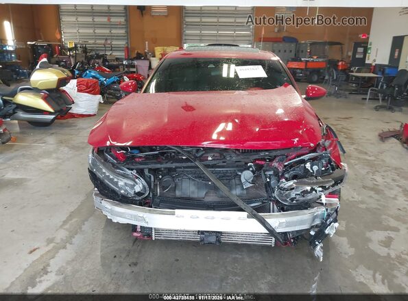 1HGCV2F33JA033499 2018 HONDA ACCORD Красный Вид спереди