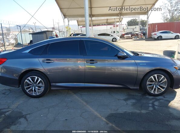 1HGCV3F10LA003304 2020 HONDA ACCORD HYBRID Серый Вид задней части салона