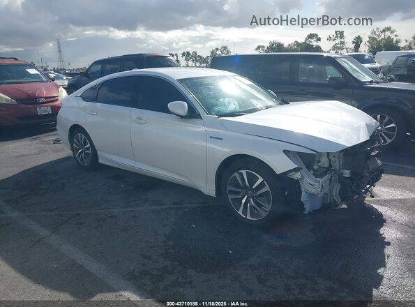1HGCV3F12NA008541 2022 HONDA ACCORD HYBRID Желтый Передняя правая четверть