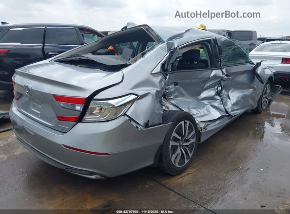 1HGCV3F13JA007781 2018 HONDA ACCORD HYBRID Серебряный Задняя правая четверть