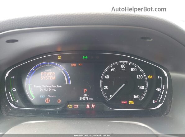 1HGCV3F13JA007781 2018 HONDA ACCORD HYBRID Серебряный Вид задних сидений