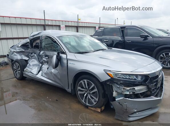 1HGCV3F13JA007781 2018 HONDA ACCORD HYBRID Серебряный 