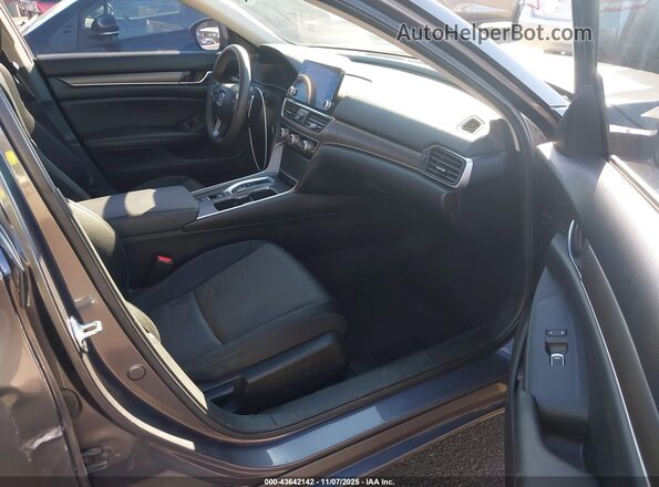 1HGCV3F16MA018181 2021 HONDA ACCORD HYBRID Серый Вид салона спереди