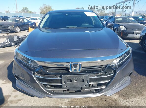 1HGCV3F16MA018181 2021 HONDA ACCORD HYBRID Серый Вид щитка приборов