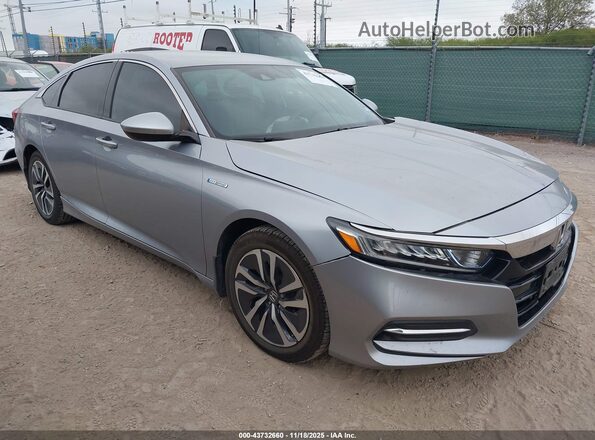 1HGCV3F19LA006251 2020 HONDA ACCORD HYBRID Серебряный Передняя правая четверть