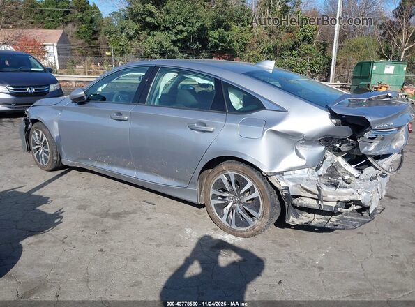 1HGCV3F1XMA013159 2021 HONDA ACCORD HYBRID Серебряный Задняя левая четверть