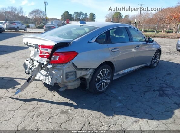 1HGCV3F1XMA013159 2021 HONDA ACCORD HYBRID Серебряный Задняя правая четверть
