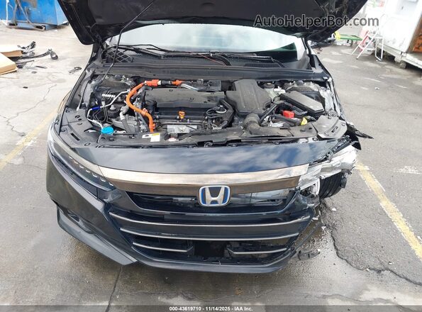 1HGCV3F22NA036302 2022 HONDA ACCORD HYBRID Черный Вид сзади