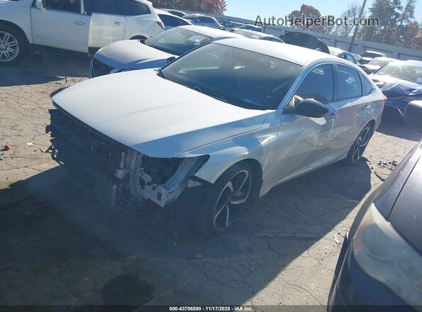 1HGCV3F29NA045286 2022 HONDA ACCORD HYBRID Белый Передняя левая четверть