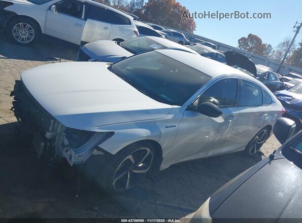 1HGCV3F29NA045286 2022 HONDA ACCORD HYBRID Белый Панорамный вид салона 360°