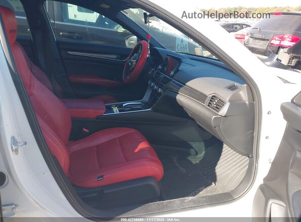 1HGCV3F29NA045286 2022 HONDA ACCORD HYBRID Белый Вид салона спереди