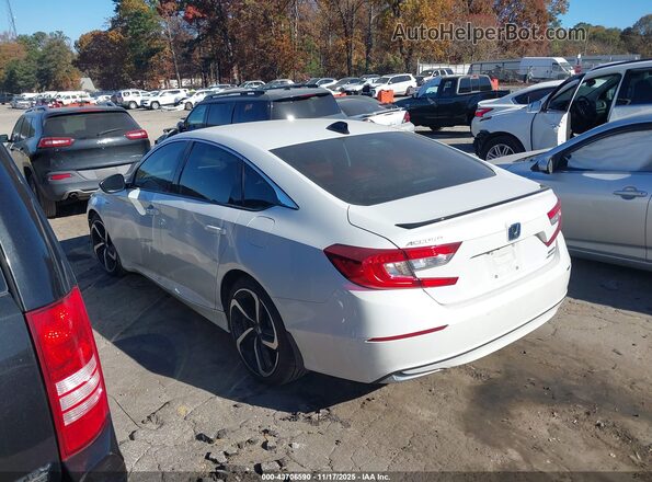 1HGCV3F29NA045286 2022 HONDA ACCORD HYBRID Белый Задняя левая четверть