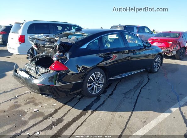 1HGCV3F42KA007637 2019 HONDA ACCORD HYBRID Black Rear right