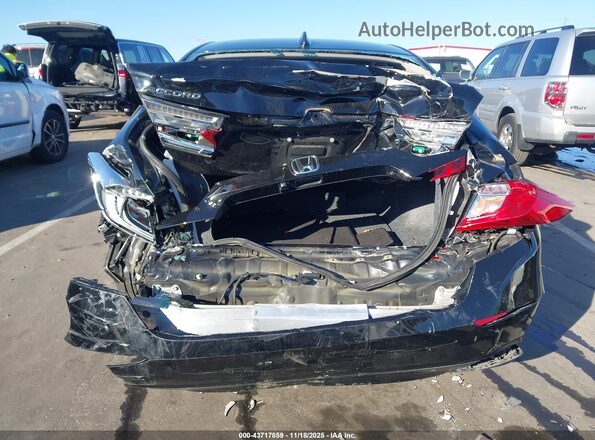 1HGCV3F42KA007637 2019 HONDA ACCORD HYBRID Black Front view