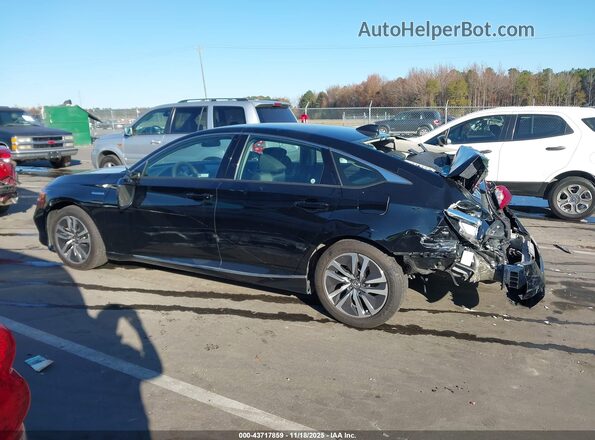 1HGCV3F42KA007637 2019 HONDA ACCORD HYBRID Black 360 interior view
