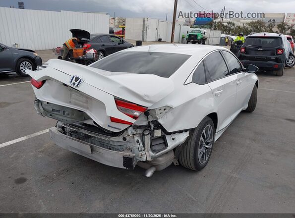 1HGCV3F43MA002630 2021 HONDA ACCORD HYBRID Белый Задняя правая четверть