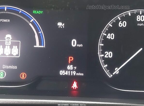 1HGCV3F43MA002630 2021 HONDA ACCORD HYBRID Белый 
