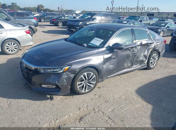 1HGCV3F44LA006121 2020 HONDA ACCORD HYBRID Серый Передняя левая четверть