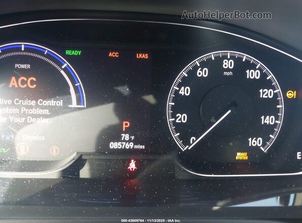 1HGCV3F44LA006121 2020 HONDA ACCORD HYBRID Серый 