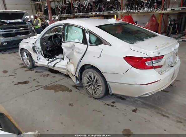 1HGCV3F47KA000747 2019 HONDA ACCORD HYBRID White Rear left