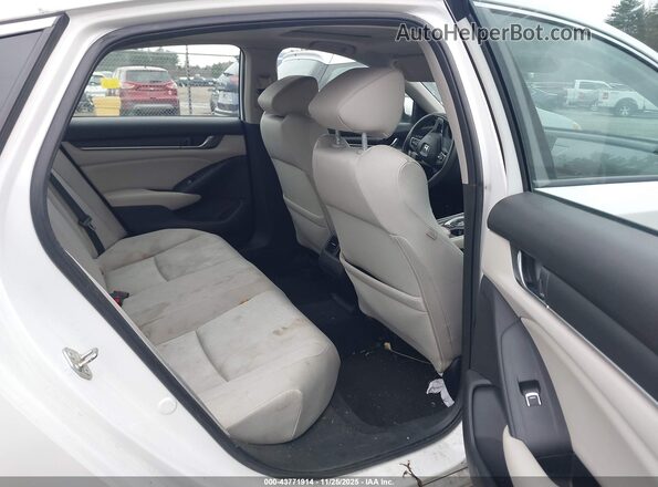 1HGCV3F49KA006503 2019 HONDA ACCORD HYBRID White VIN კოდის სტიკერის ხედი