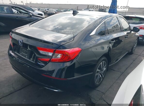1HGCV3F51MA015143 2021 HONDA ACCORD HYBRID Черный Задняя правая четверть