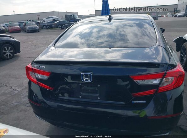 1HGCV3F51MA015143 2021 HONDA ACCORD HYBRID Черный 
