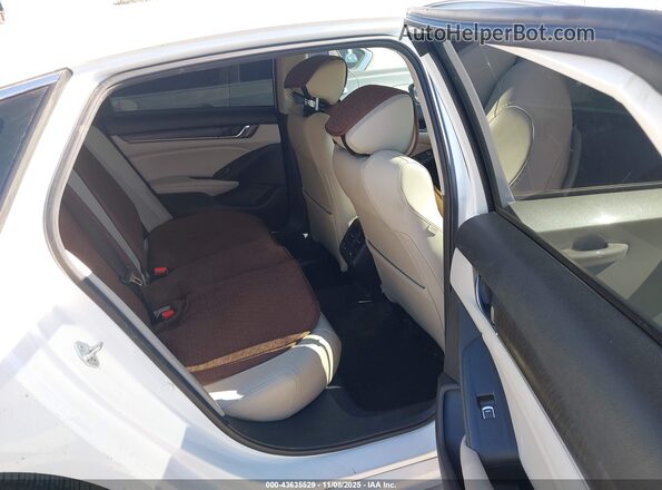 1HGCV3F52NA028341 2022 HONDA ACCORD HYBRID White Вид наклейки з VIN-кодом