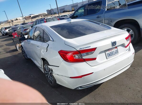 1HGCV3F55MA010186 2021 HONDA ACCORD HYBRID Белый Задняя левая четверть