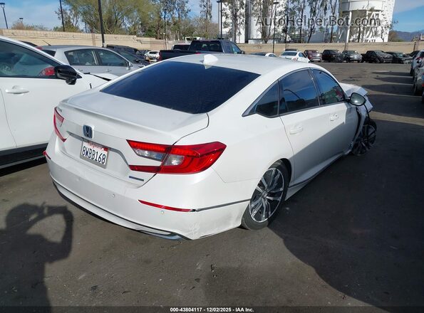 1HGCV3F55MA010186 2021 HONDA ACCORD HYBRID Белый Задняя правая четверть