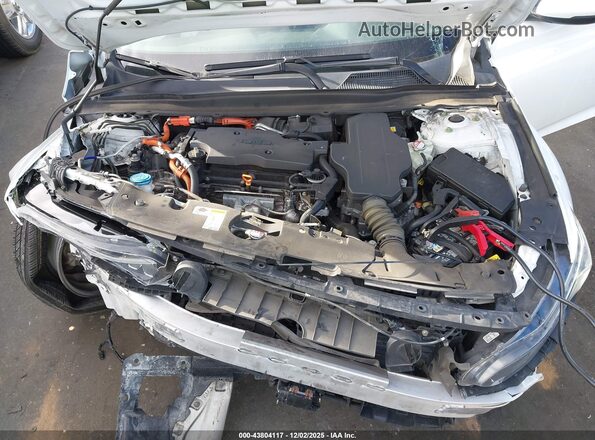 1HGCV3F55MA010186 2021 HONDA ACCORD HYBRID Белый Вид сзади