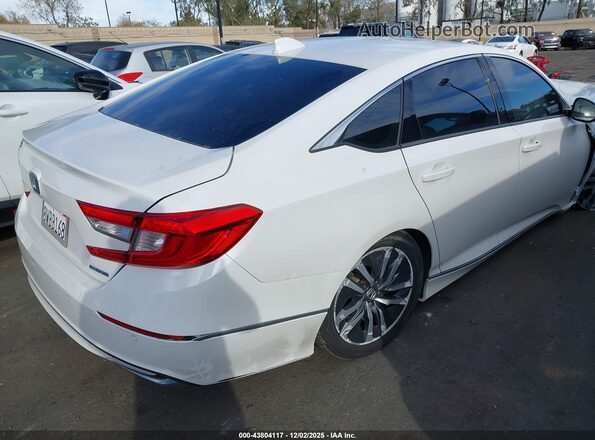 1HGCV3F55MA010186 2021 HONDA ACCORD HYBRID Белый 