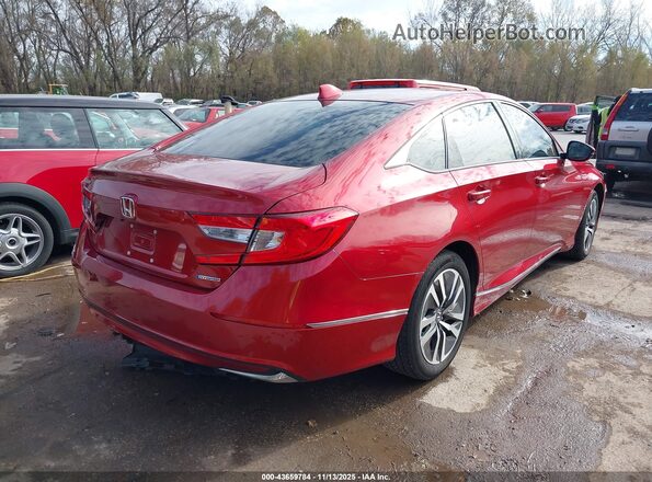 1HGCV3F56LA018215 2020 HONDA ACCORD HYBRID Красный Задняя правая четверть