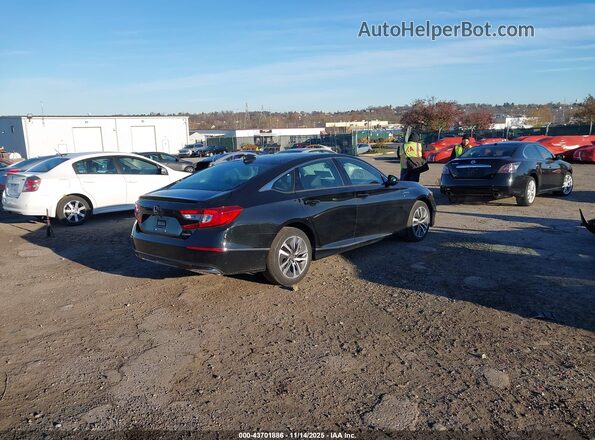 1HGCV3F58JA010100 2018 HONDA ACCORD HYBRID Черный Задняя правая четверть