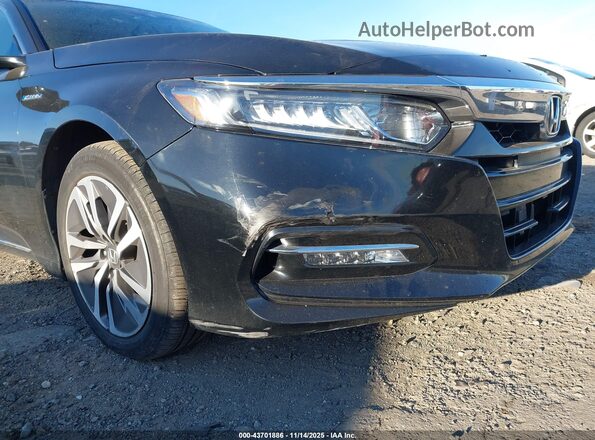 1HGCV3F58JA010100 2018 HONDA ACCORD HYBRID Черный Вид спереди