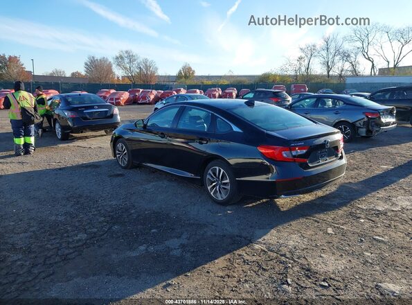 1HGCV3F58JA010100 2018 HONDA ACCORD HYBRID Черный Задняя левая четверть