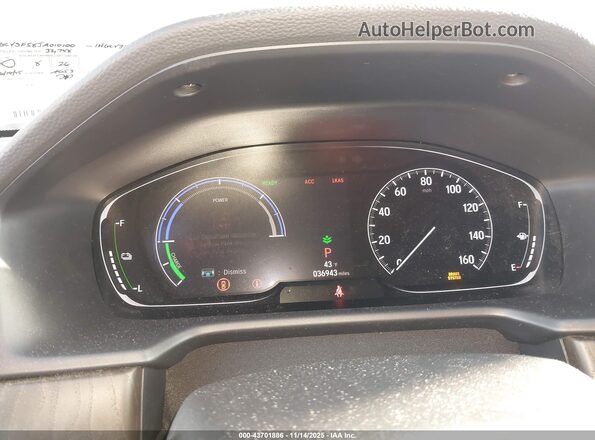 1HGCV3F58JA010100 2018 HONDA ACCORD HYBRID Черный Вид задних сидений