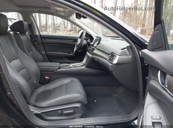 1HGCV3F5XLA009551 2020 HONDA ACCORD HYBRID Черный Вид салона спереди