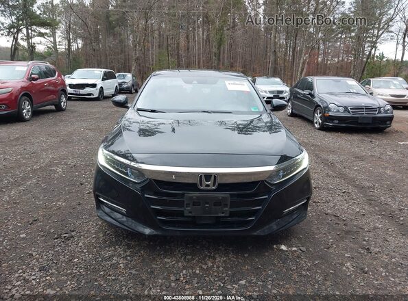 1HGCV3F5XLA009551 2020 HONDA ACCORD HYBRID Черный Вид задней части салона