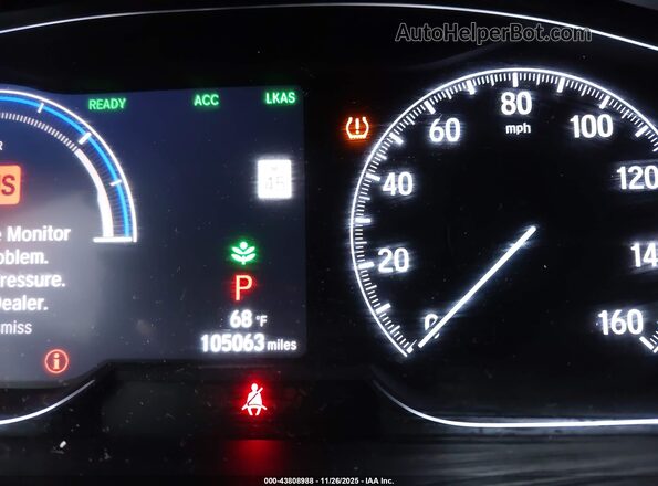 1HGCV3F5XLA009551 2020 HONDA ACCORD HYBRID Черный 