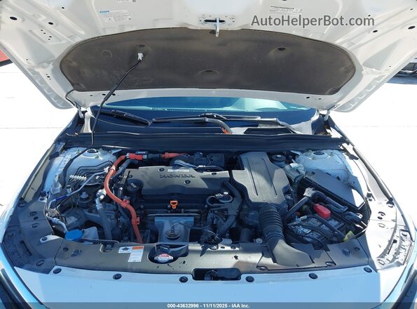 1HGCV3F5XLA017228 2020 HONDA ACCORD HYBRID Белый Вид сзади