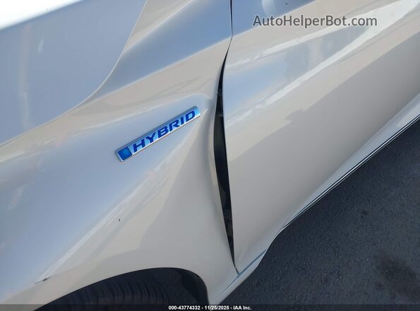 1HGCV3F90KA018535 2019 HONDA ACCORD HYBRID White წინა ხედი