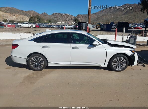 1HGCV3F90KA018535 2019 HONDA ACCORD HYBRID White უკანა სალონის ხედი